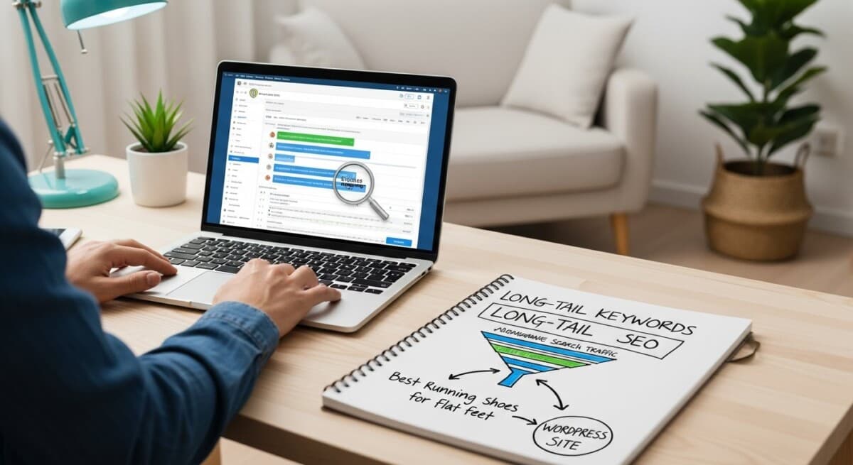 long-tail keyword research with AI for WordPress SEO