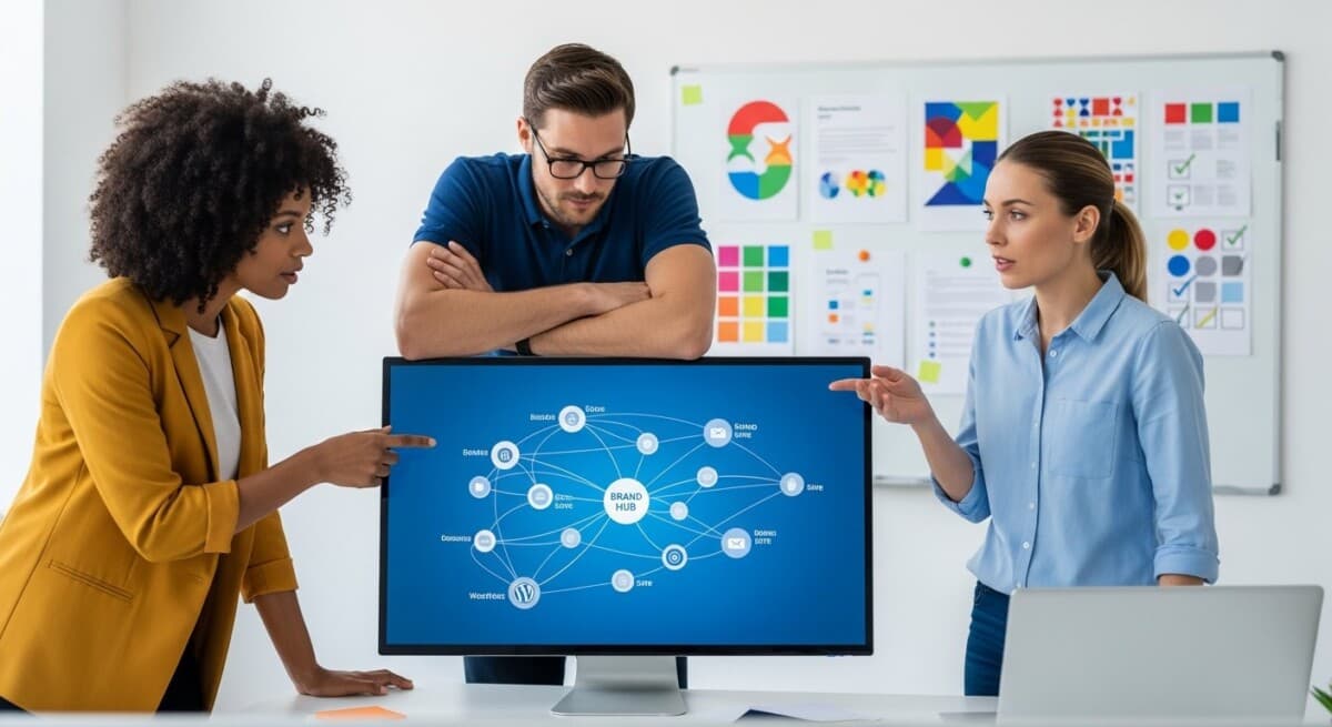AI content governance multi-site WordPress brand consistency